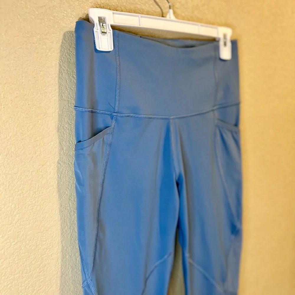 Victoria's Secret Sport Knockout Blue High Rise Leggings Pockets Size M - Picture 5 of 6